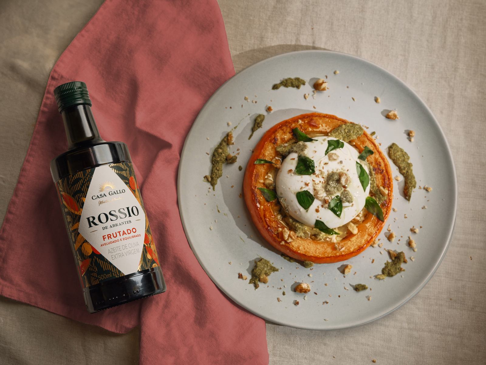 Abóbora Grelhada com Puré de Grão e Burrata — Brandtools